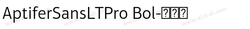 AptiferSansLTPro Bol字体转换